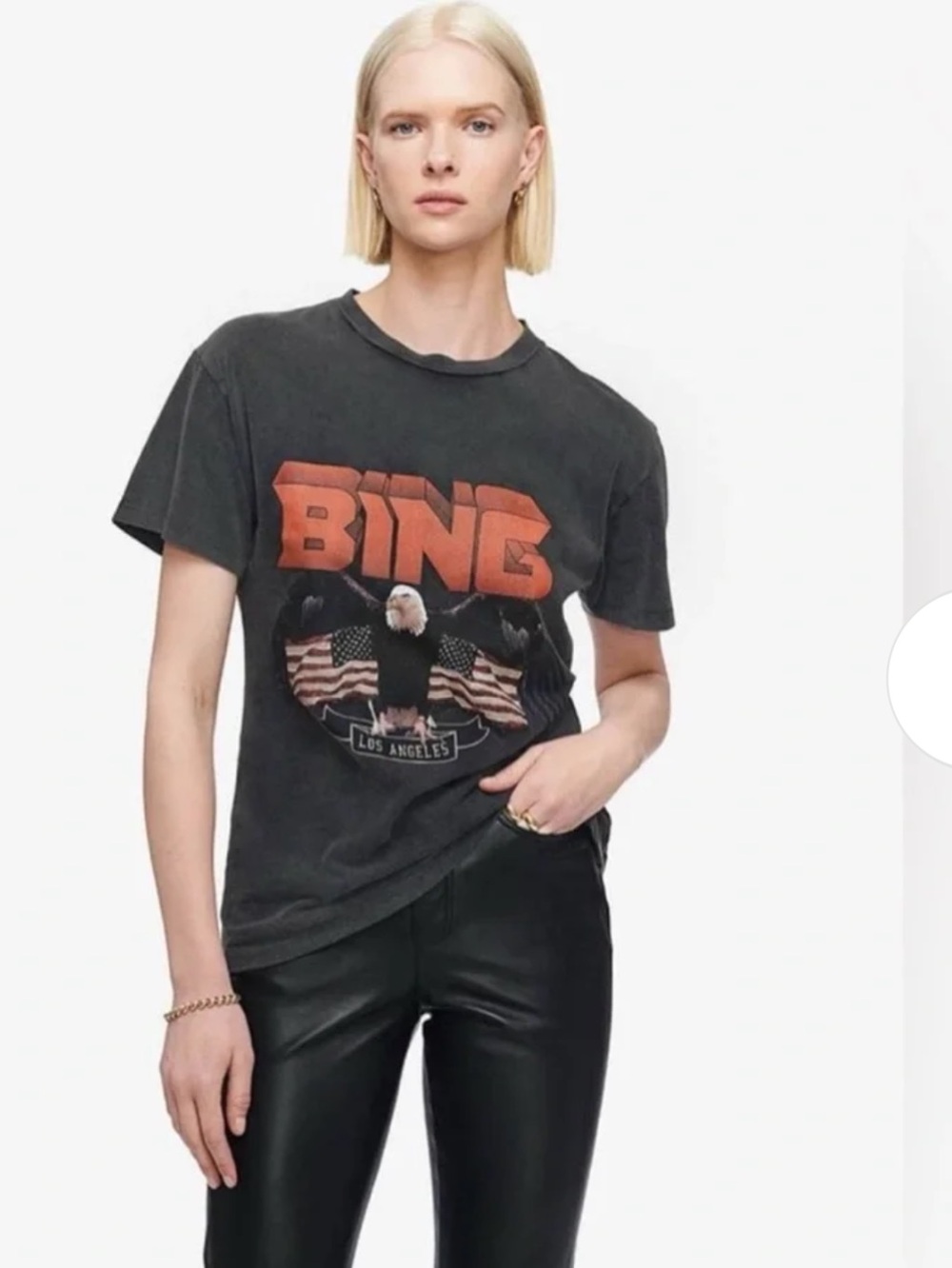 Anine Bing PatrioticcLis Angeles Graohic Tee. Small